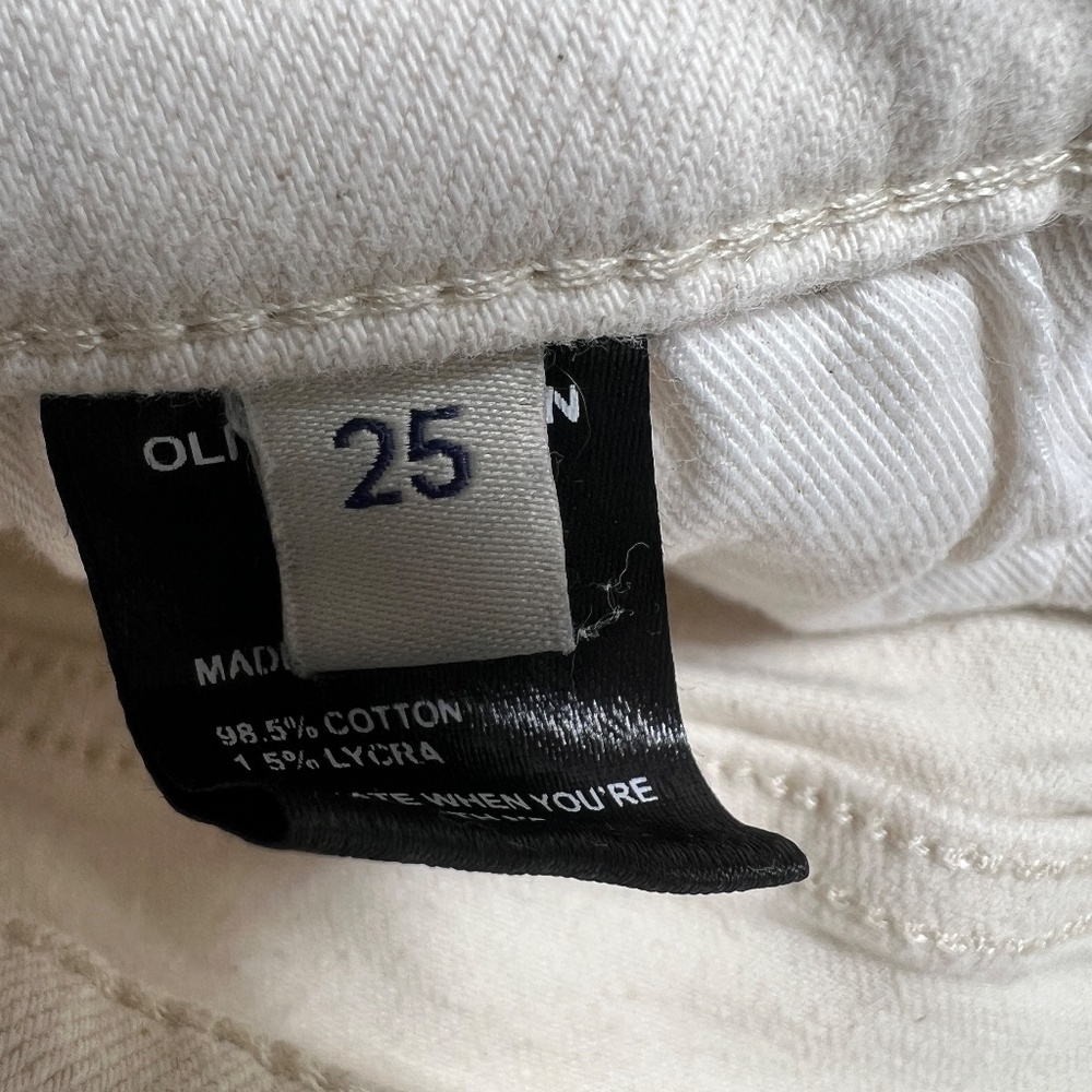 High Rise Cream Jeans - Picture 6 of 9